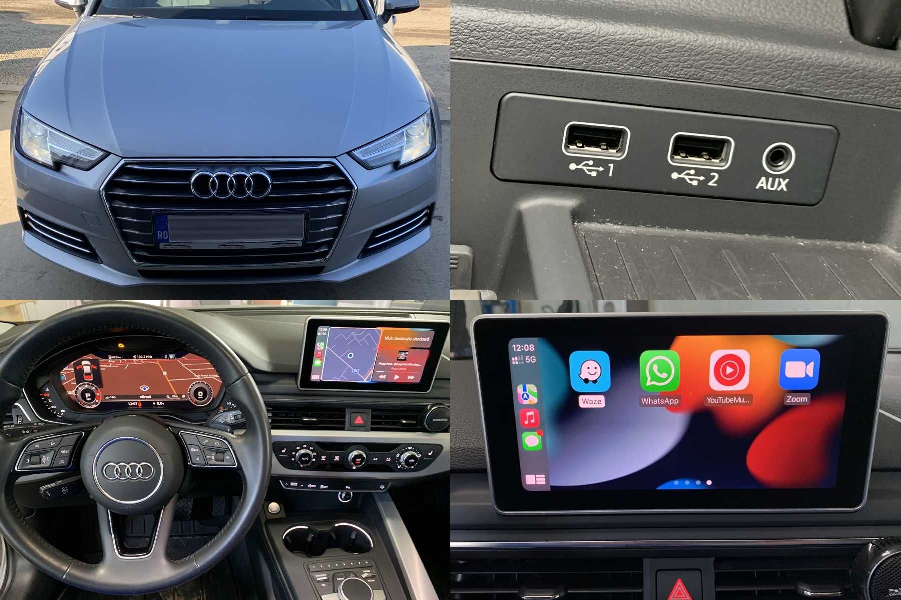 Apple CarPlay Android Auto pentru Audi A3 A4 A5 A6 A7 Q3 Q5 Q7 TT R8