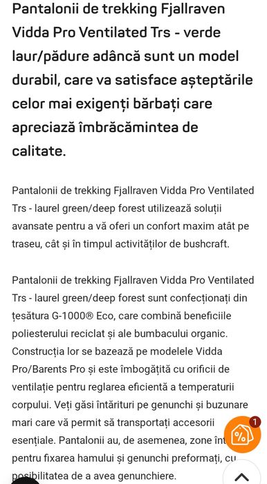 Pantaloni Fjall Raven G 1000