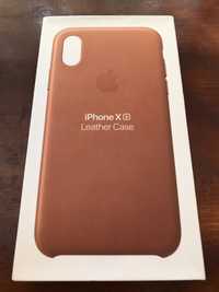 iPhone Xs Saddle Brown Husa Piele ORIGINALA!