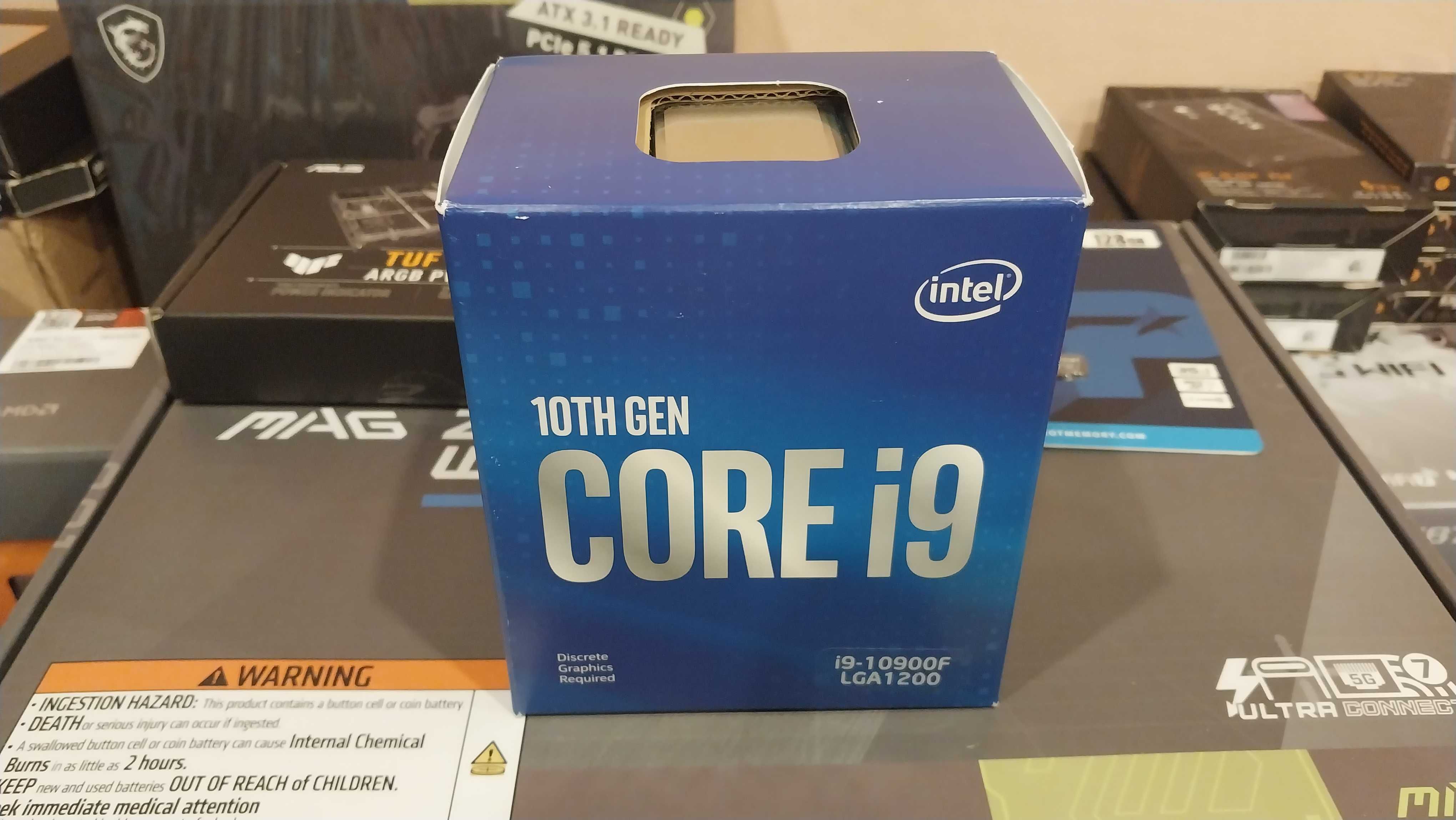 Процессор 10го поколения i9 10900F. Сокет LGA 1200 Box с кулером
