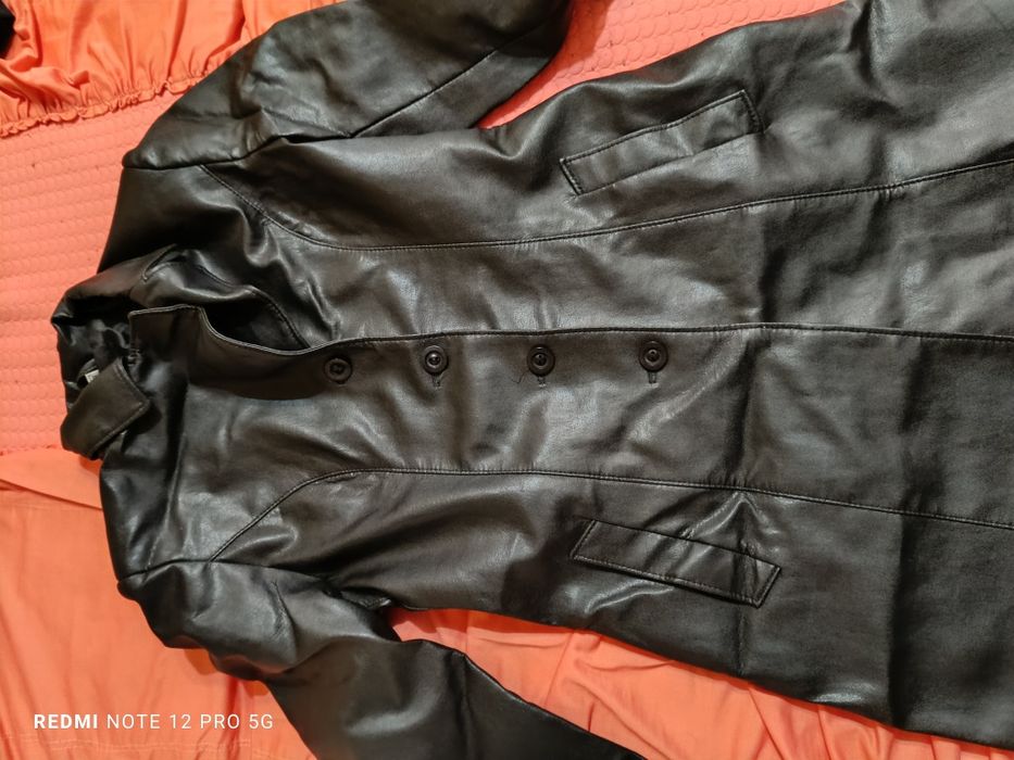 Дамски кожен шлифер