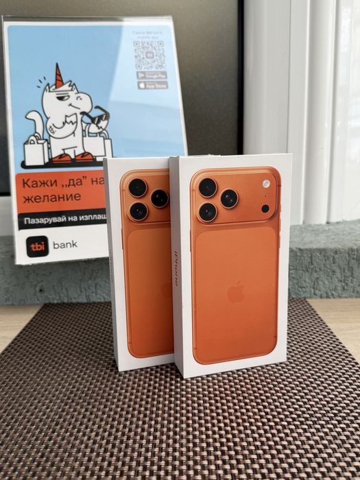 НОВ! 256Gb *ЛИЗИНГ* iPhone 17 Pro Max Cosmic Orange / Гаранция Айфон