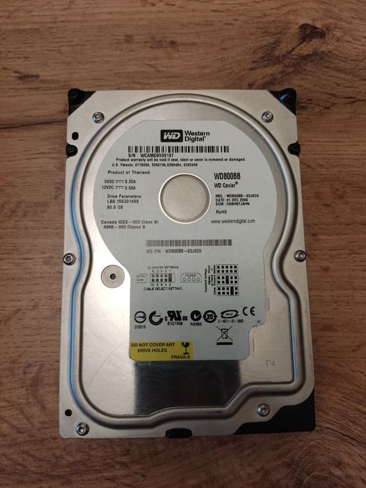 Жёсткие диски 40/80/120GB PATA (IDE) б/у