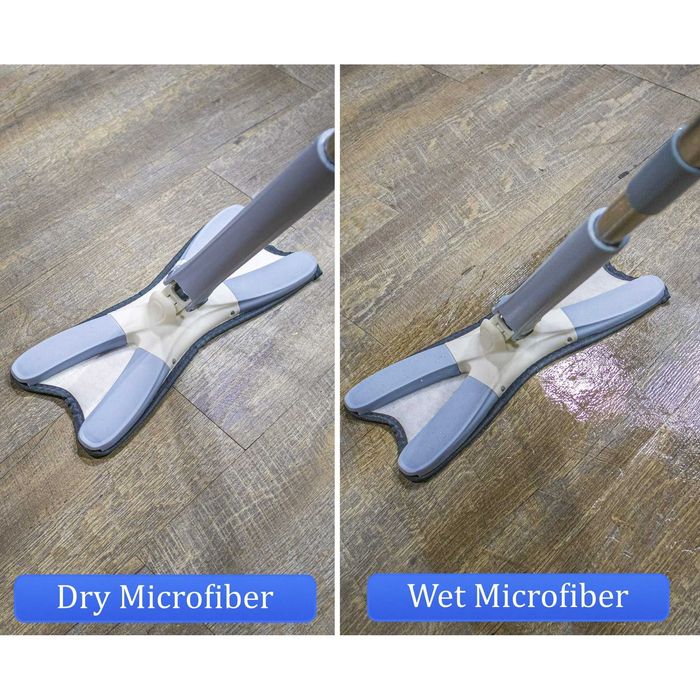 Mop Rotativ 360° cu Laveta Microfibra si Sistem Auto-Stoarcere Cap X