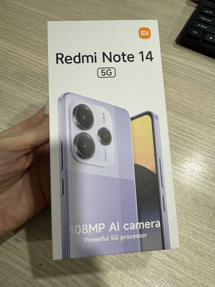 Xiaomi Redmi Note 14, 8GB RAM, 256GB, 5G, Midnight Black, NOU/Sigilat!
