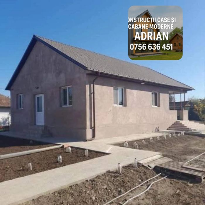 Vand case pe structură metalică si Cabane afrem oferim garantie 30 ani