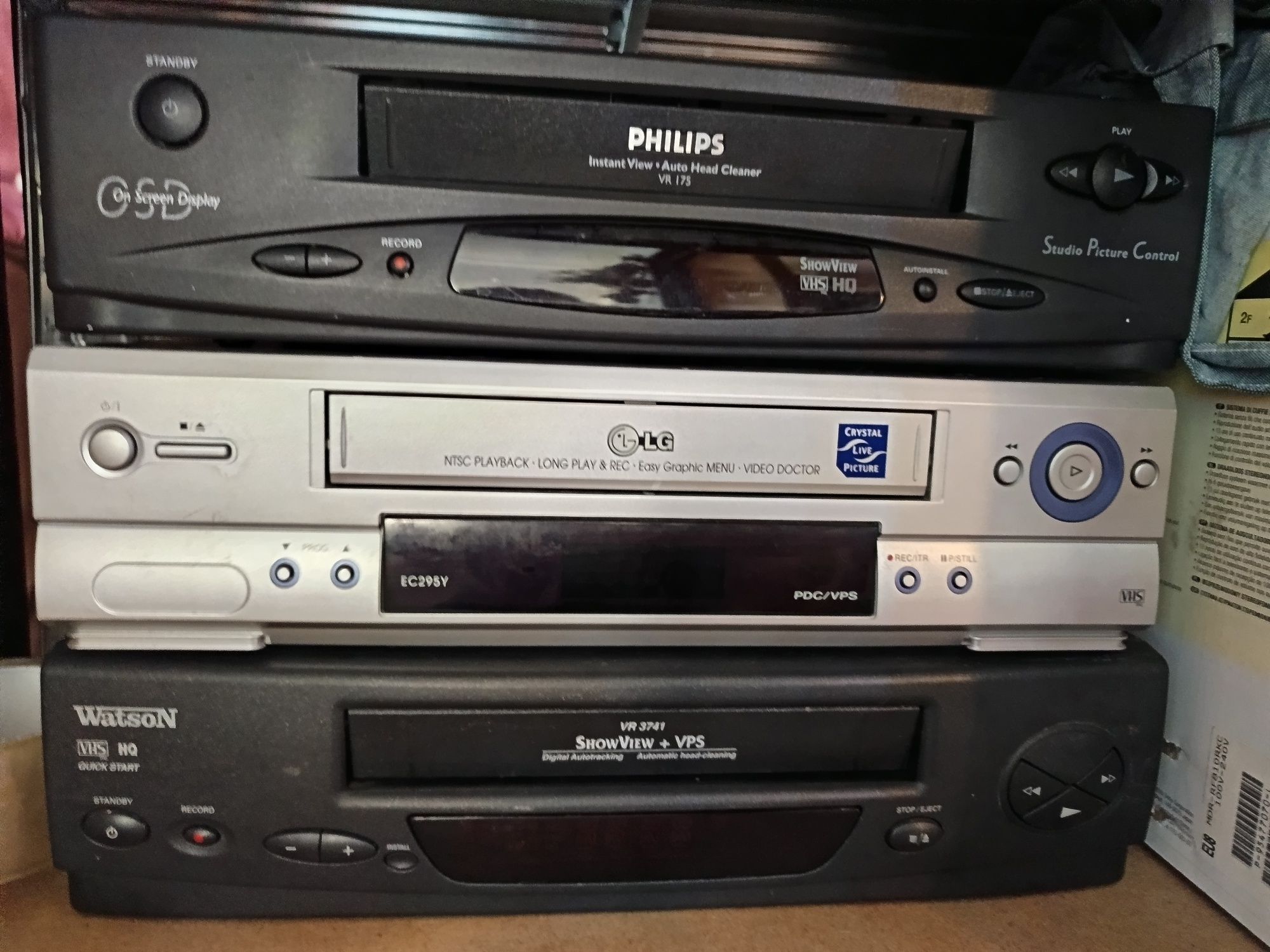 Video vhs Philips lg watson functionale