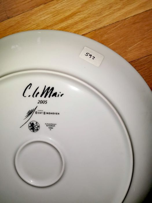 Антикварно порцеланово пано с надпис на холандски „Прави всичко добре”