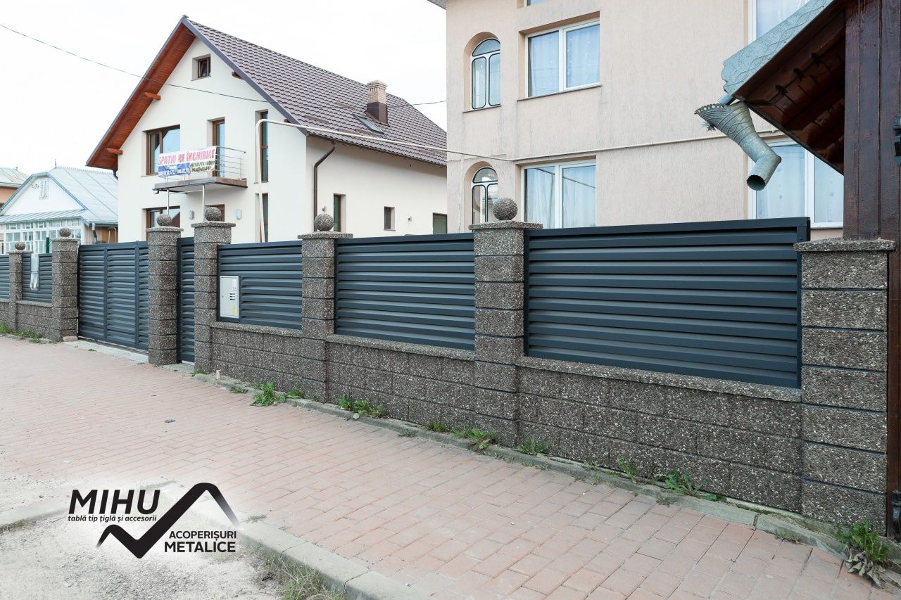 garduri si porti fer forjat șipcă metalică plasă bordurată bca