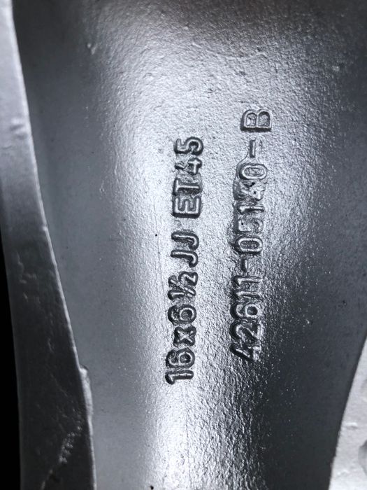 4бр. Алуминиеви джанти от Toyota 16 цола.