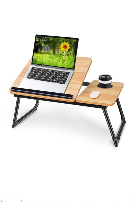 Сгъваема маса за лаптоп, регулируема с 5 ъгъла