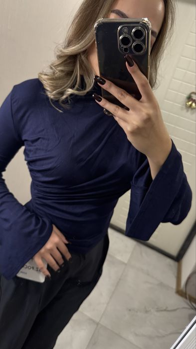 Лонгслив с драпировкой