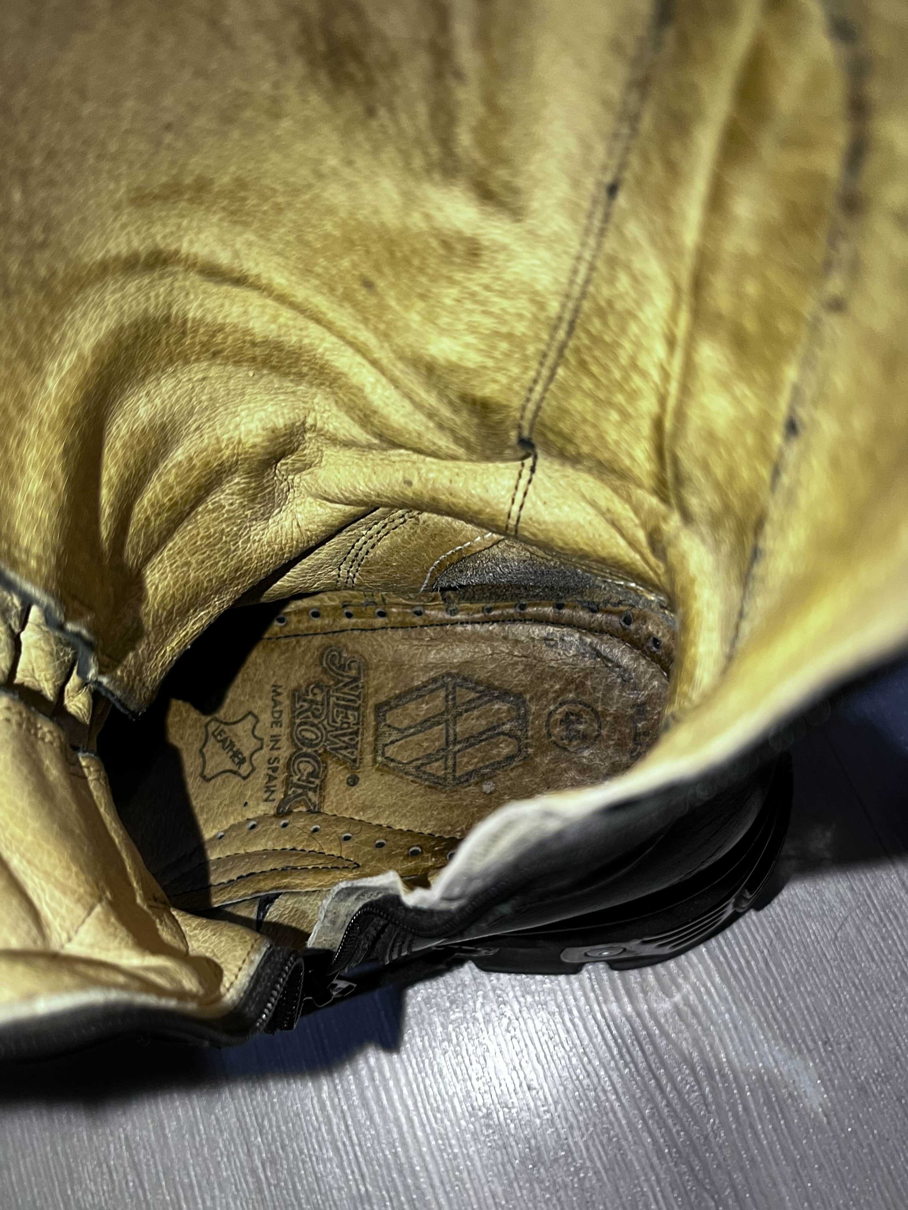 NEW ROCK leather boots