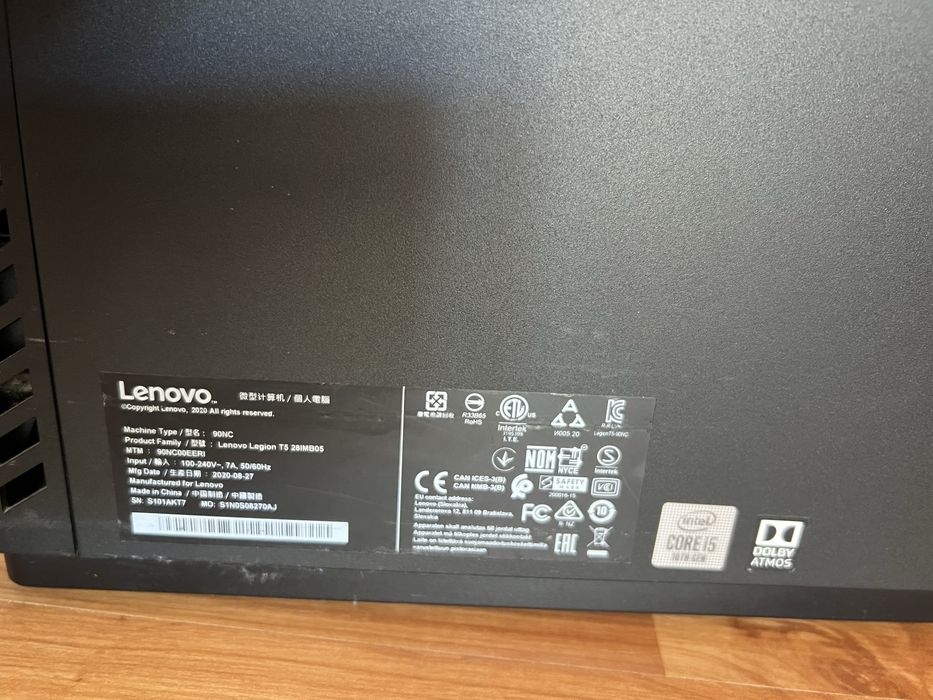 Pc gaming Lenovo Legion T5 + monitor philips
