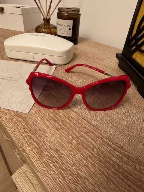 Ochelari dama Swarovski rosii