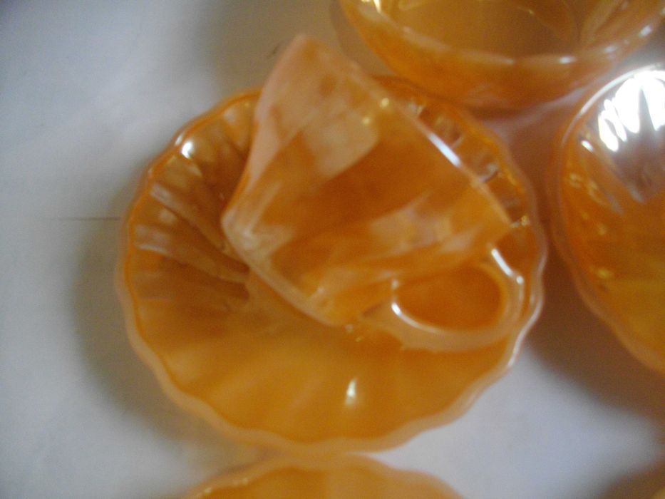 Vintage USA Archor Hocking-14 Части Нов Сервиз-САЩ-Цвят Праскова