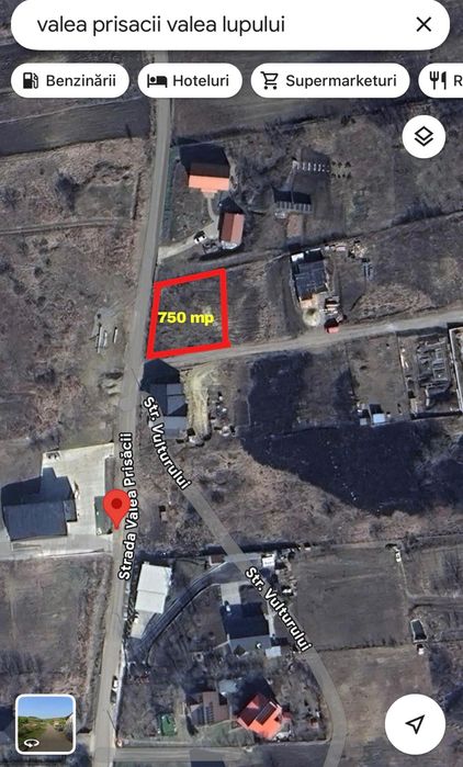 Vând teren intravilan Valea Lupului 750mp