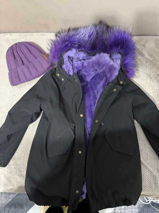 Шикарная парка.Шапка в подарок