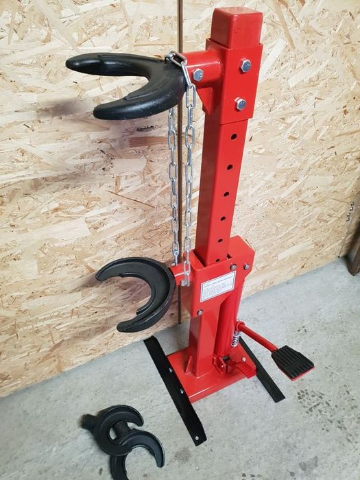 Presa hidraulica pentru arcuri suspensie cu 2 talere