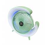 Преносим вентилатор, RGB, въртящ, акумулаторен, 5VDC, 5W