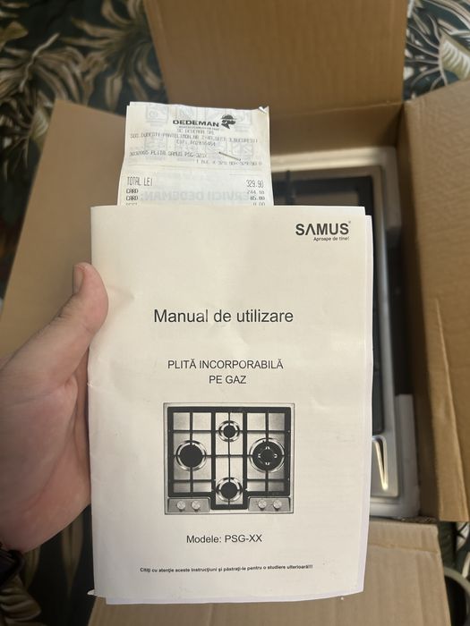 Plita incorporabila pe gaz