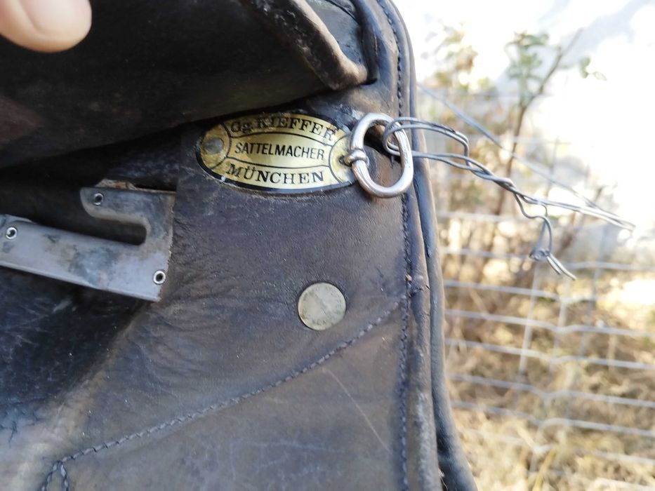 Șa piele originala model clasic călărie