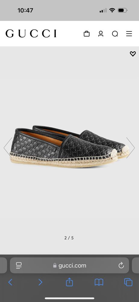 Gucci оригинални мъжки еспадрили