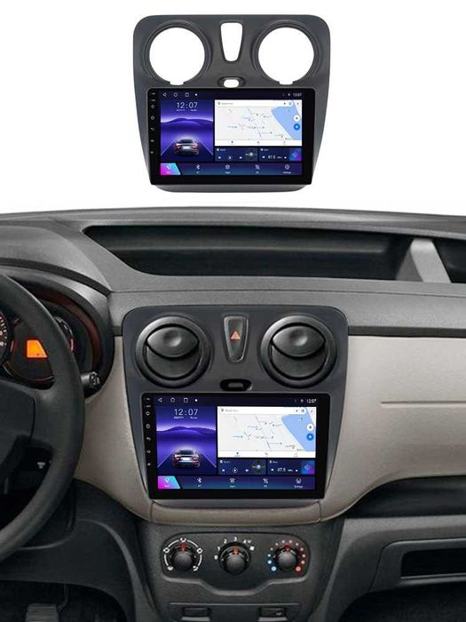 Navigatie Android 14 RENAULT Dokker Lodgy 1/8 Gb Waze CarPlay + CAMERA