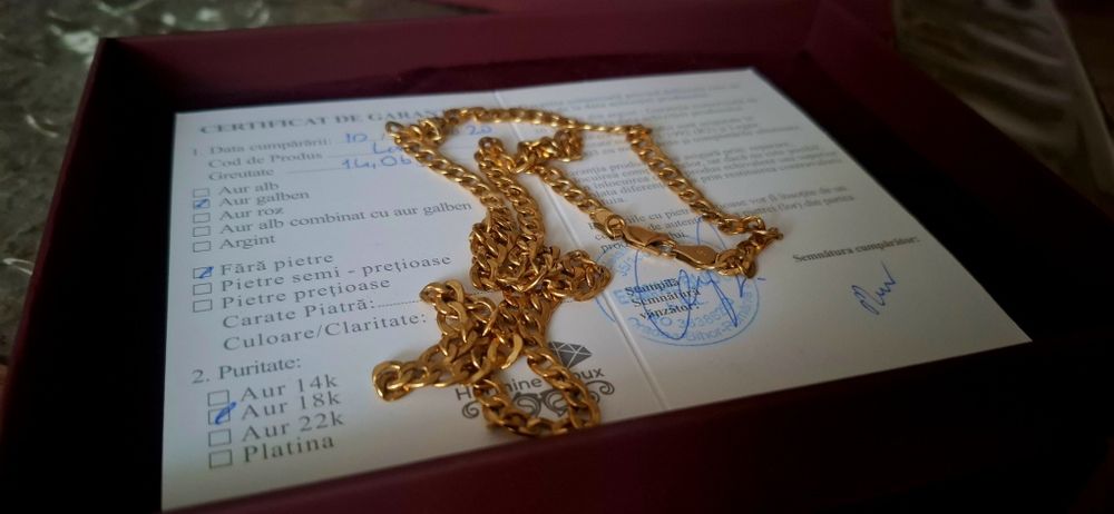 Lănțișor de aur 18k (NOU)