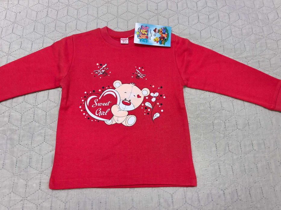 Нова ватирана, българска блуза за момиче 80