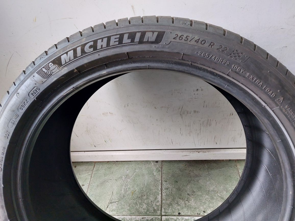 2 anvelope 265/40 R22 Michelin profil 6.5mm