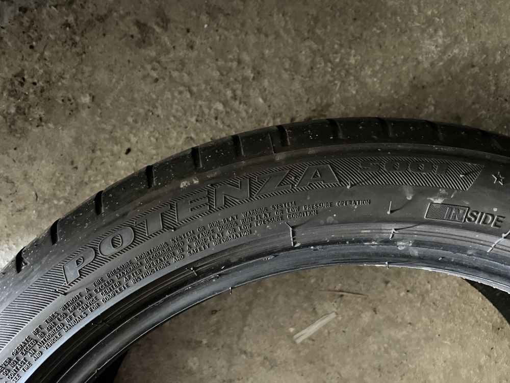 225/45/19 Bridgestone 4 броя 4.5- 6мм рънфлат