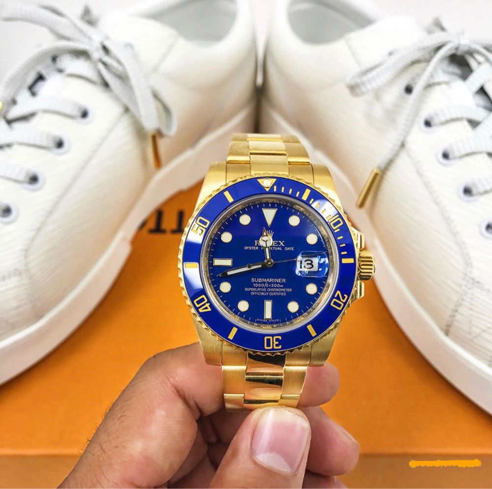 ceas rolex submariner blue dial 41 mm