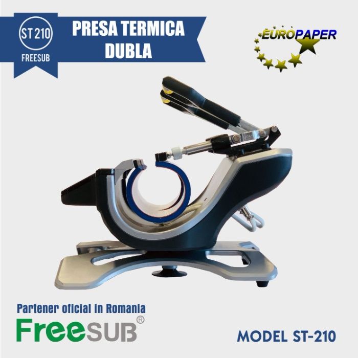 Presa Termica Dubla pentru Sublimare cani FreeSub St-210