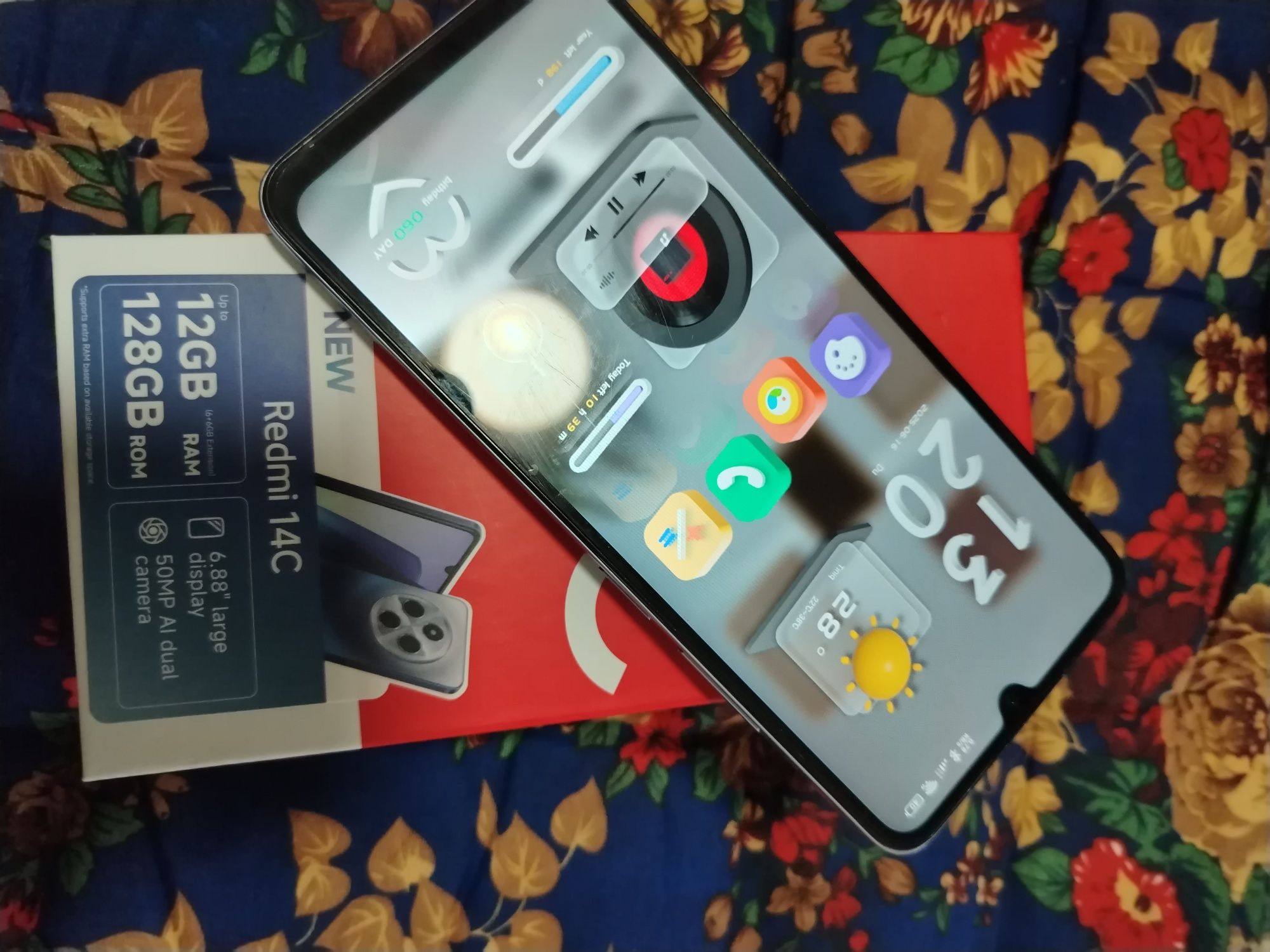 Redmi 14c 6+6 /128 holati yangi 3oycha ishlatilgan