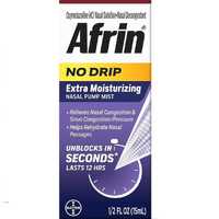 Afrin No Drip Extra Moisturizing, 12-часовой спрей для снятия заложенн