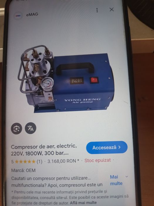 Compresor înaltă presiune/  DEFECT /