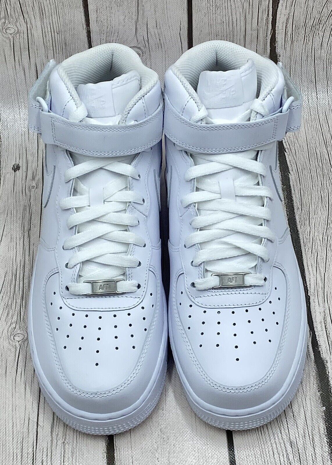 Air Force 1 Mid Adidasi Nike Unisex Triple White / REDUCERE