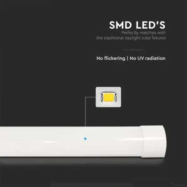 LED 40W 120см Линейно тяло за Открит Монтаж V-tac с вградени диоди 3г