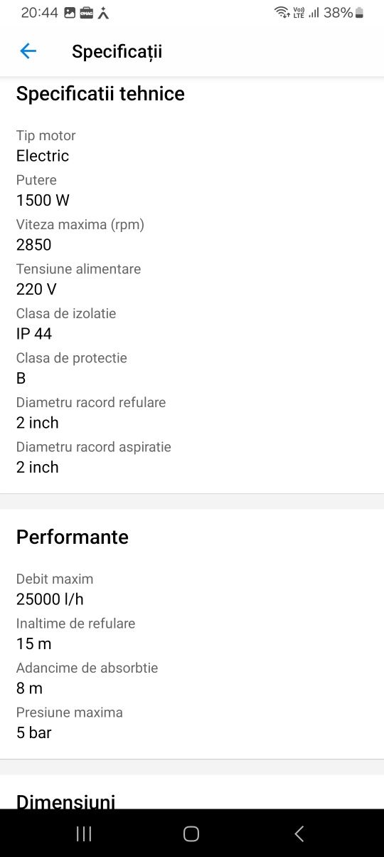 Pompa apa suprafață