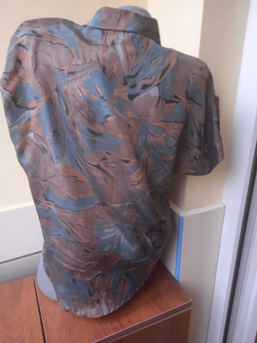 Винтидж / Vintage дамска риза с къс ръкав