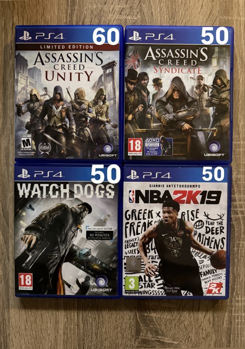 Watch Dogs, Assassin’s creed Unity/ Sindicate PS4 /PS5
