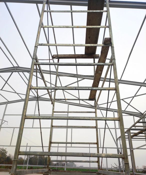 Schela 5 metri înălțime pe roți cu frână merge ușor 2 m / 1,30 lățime