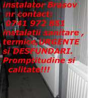 Instalator Brasov NON-STOP instalatii sanitare,termice si URGENTE
