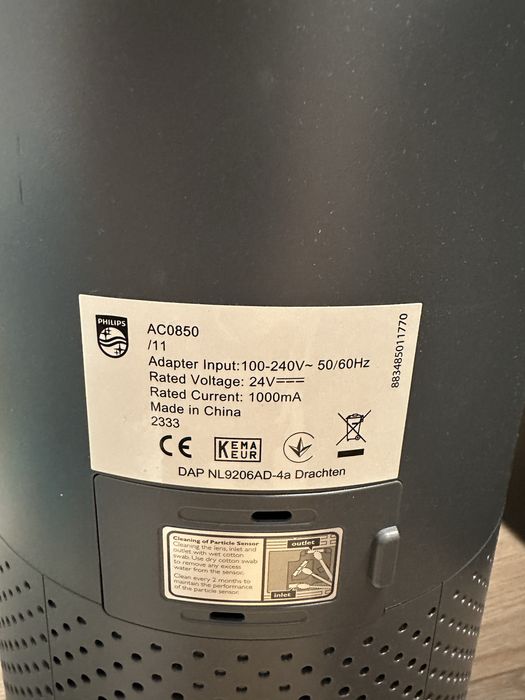 Purificator Philips AC850/11 Garantie