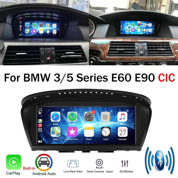 Android Auto Radio Carplay Bluetooth BMW E60 E61 E90 E91 E92 E93 CIC