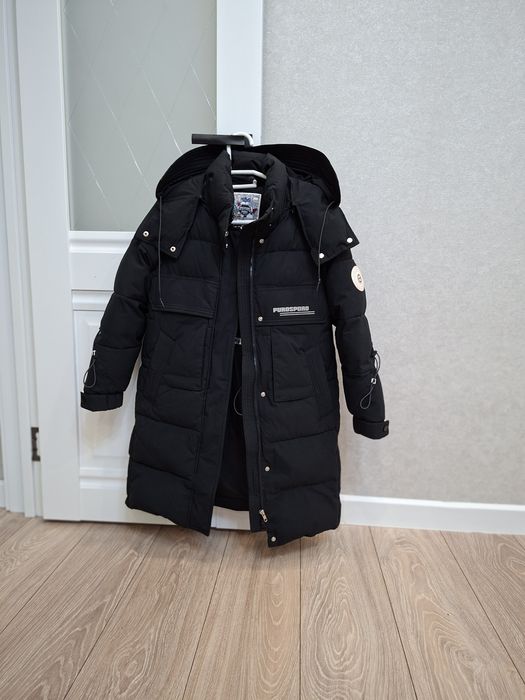 Пуховик зимний черный