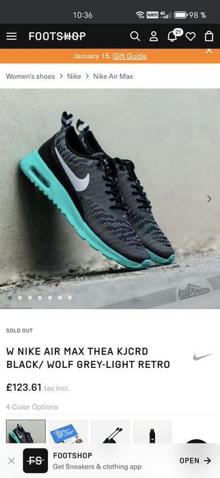 Vând adidași Nike Air Max Thea 38