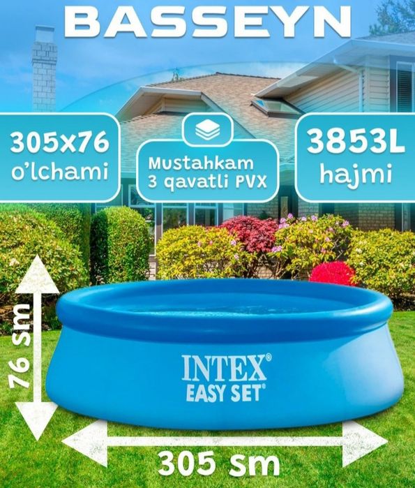 Basseyn 305ga76sm 3853 litrli