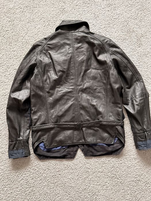 G-star raw leather jacket кожено яке